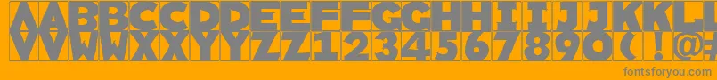 Rememberscribbledtypes Font – Gray Fonts on Orange Background