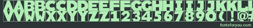 Rememberscribbledtypes Font – Green Fonts on Black Background