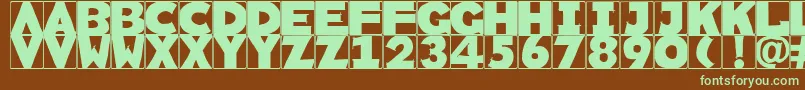 Rememberscribbledtypes Font – Green Fonts on Brown Background