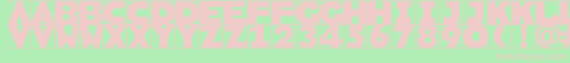 Rememberscribbledtypes Font – Pink Fonts on Green Background