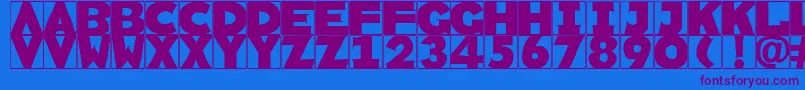 Rememberscribbledtypes Font – Purple Fonts on Blue Background