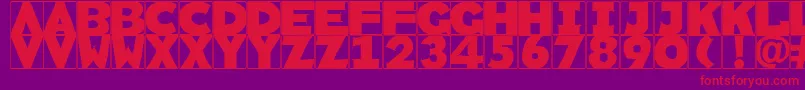 fuente Rememberscribbledtypes – Fuentes Rojas Sobre Fondo Morado