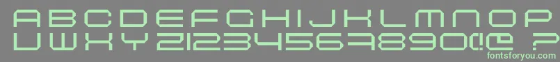 Mascel-Schriftart – Grüne Schriften auf grauem Hintergrund