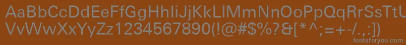 fuente UniversNextProRegular – Fuentes Grises Sobre Fondo Marrón