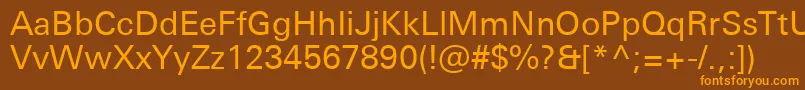 En savoir plus sur la police UniversNextProRegular Police UniversNextProRegular – polices orange sur fond brun