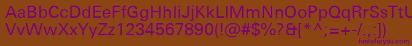 Шрифт UniversNextProRegular – фиолетовые шрифты на коричневом фоне