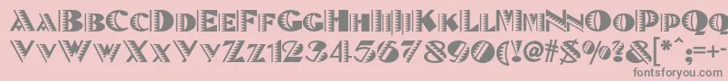 fuente Betenoirnf – Fuentes Grises Sobre Fondo Rosa