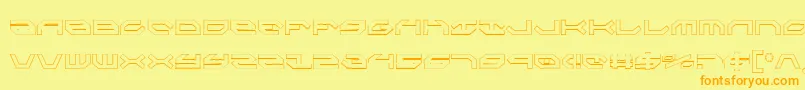 Taskforceco Font – Orange Fonts on Yellow Background