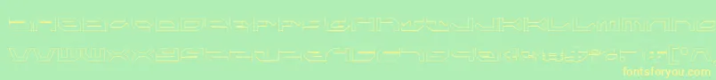 Taskforceco Font – Yellow Fonts on Green Background