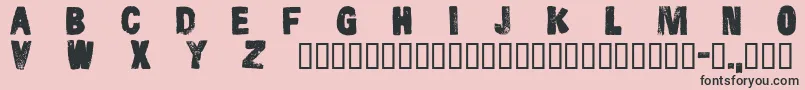 Cfsnowboardprojectpersonal Font – Black Fonts on Pink Background