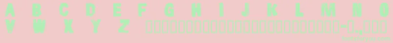 Cfsnowboardprojectpersonal Font – Green Fonts on Pink Background