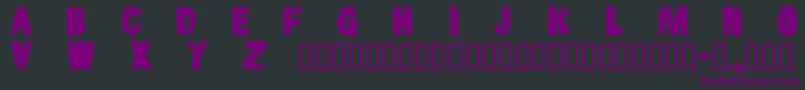 Cfsnowboardprojectpersonal Font – Purple Fonts on Black Background