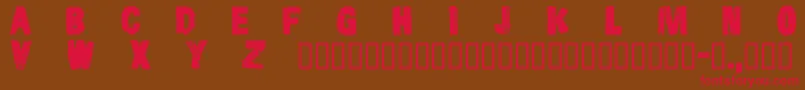 Cfsnowboardprojectpersonal Font – Red Fonts on Brown Background