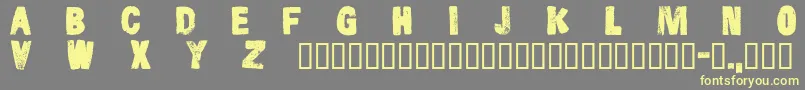 Cfsnowboardprojectpersonal Font – Yellow Fonts on Gray Background