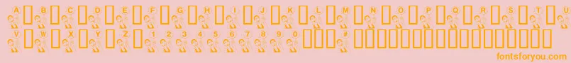 En savoir plus sur la police KrBball Police KrBball – polices orange sur fond rose