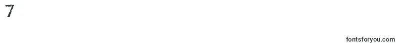 フォントOverhaul – フォント数字7