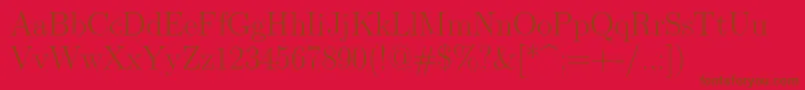 Lmroman17Regular Font – Brown Fonts on Red Background