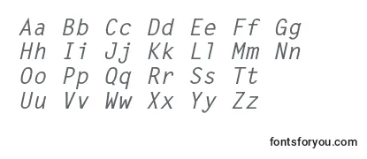 LettergothicstdBoldslanted Font