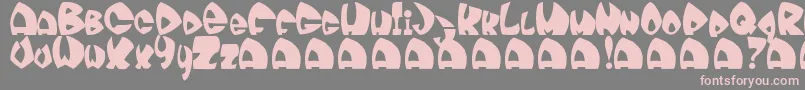 Moonie Font – Pink Fonts on Gray Background