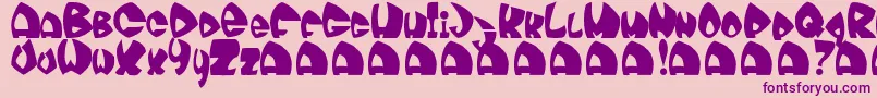 Moonie Font – Purple Fonts on Pink Background
