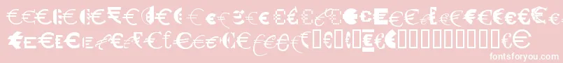 P22euros Font – White Fonts on Pink Background