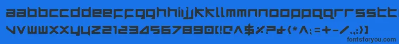 Шрифт HarrierBold – чёрные шрифты на синем фоне