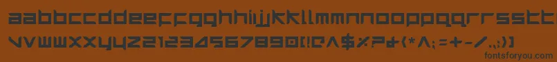 HarrierBold Font – Black Fonts on Brown Background