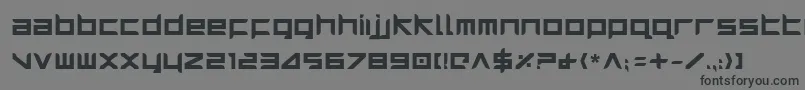 HarrierBold Font – Black Fonts on Gray Background