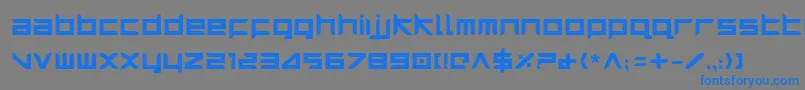 HarrierBold-fontti – siniset fontit harmaalla taustalla