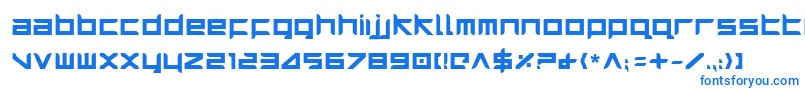 HarrierBold-fontti – siniset fontit valkoisella taustalla