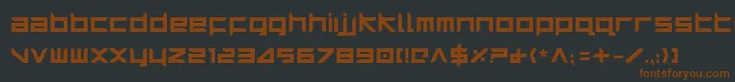 HarrierBold Font – Brown Fonts on Black Background