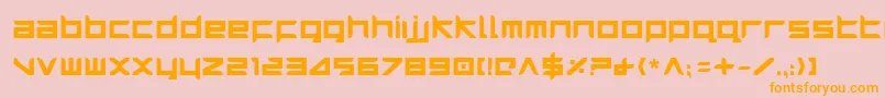 Шрифт HarrierBold – оранжевые шрифты на розовом фоне