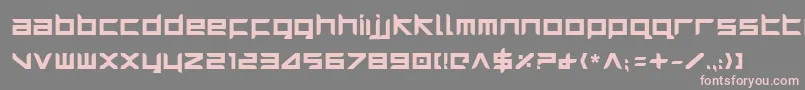 Шрифт HarrierBold – розовые шрифты на сером фоне