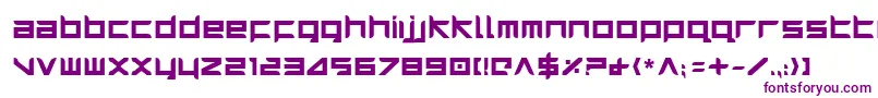 フォントHarrierBold – 白い背景に紫のフォント