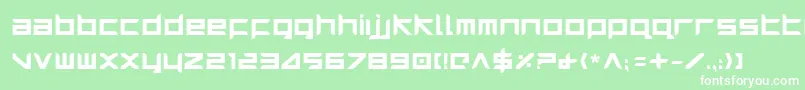 HarrierBold Font – White Fonts on Green Background