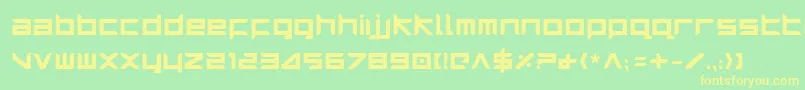 HarrierBold Font – Yellow Fonts on Green Background
