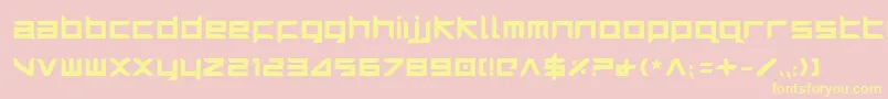 HarrierBold Font – Yellow Fonts on Pink Background