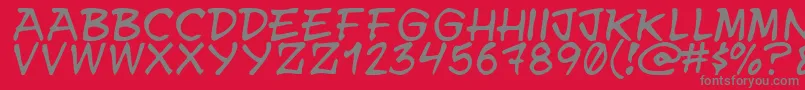 More about Y.N.W.U.A.Y Font Y.N.W.U.A.Y Font – Gray Fonts on Red Background
