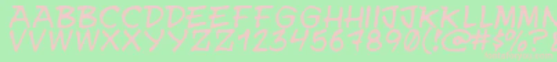 Y.N.W.U.A.Y Font – Pink Fonts on Green Background