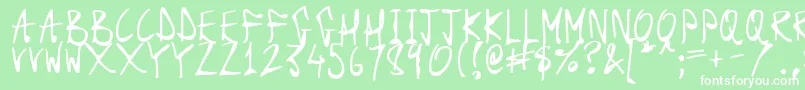 DarkScrollScripts Font – White Fonts on Green Background