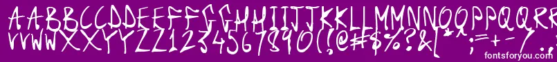 DarkScrollScripts Font – White Fonts on Purple Background