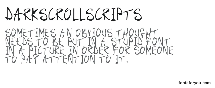 Шрифт DarkScrollScripts