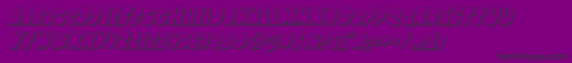 Shablagoo3Dital Font – Black Fonts on Purple Background