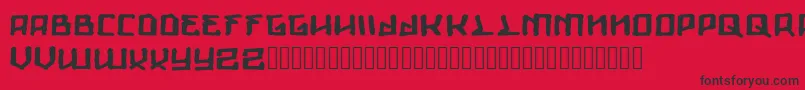 Giants Font – Black Fonts on Red Background