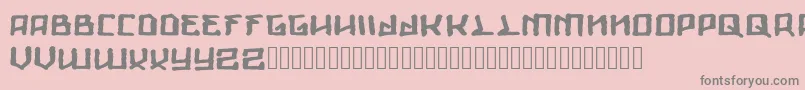 フォントGiants – ピンクの背景に灰色の文字