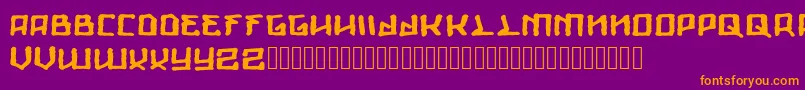 More about Giants Font Giants Font – Orange Fonts on Purple Background