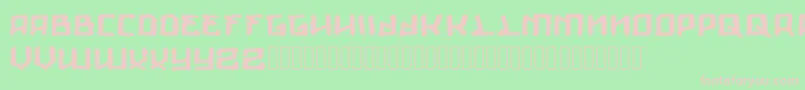 フォントGiants – 緑の背景にピンクのフォント