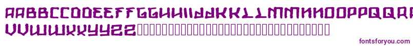 Шрифт Giants – фиолетовые шрифты на белом фоне