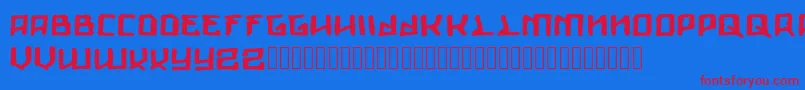 Giants Font – Red Fonts on Blue Background