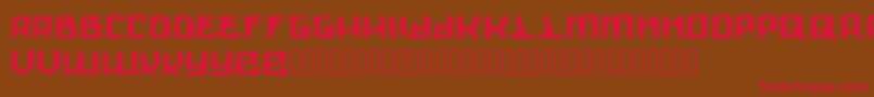 Giants Font – Red Fonts on Brown Background